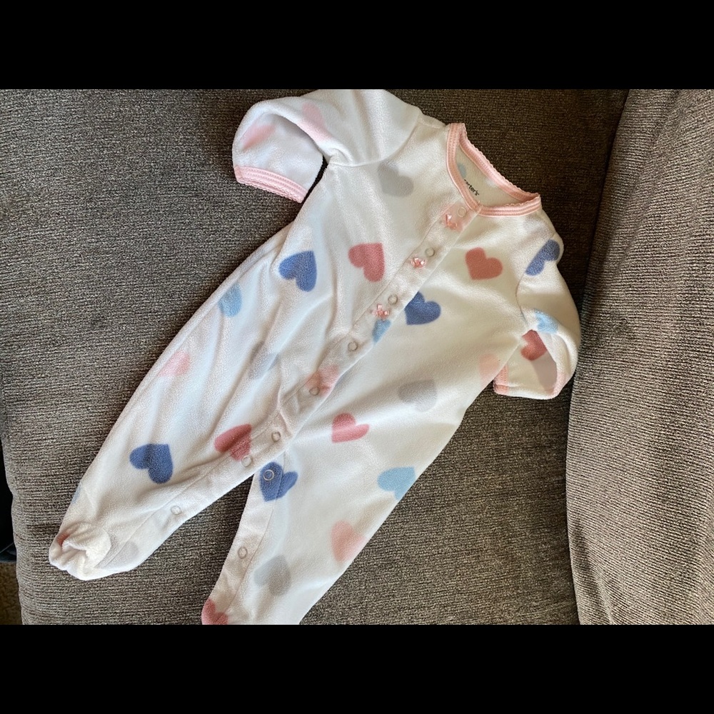 Carter’s fleece footie pjs